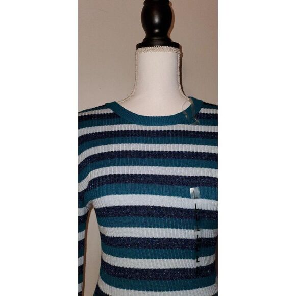 Hooked Up Long Sleeve Striped Pullover Sweater - Picture 3 of 10